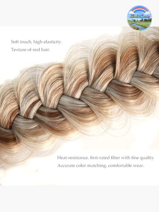 Adjustable Wide Braided Headband - Handmade Fabric Hair Accessory
